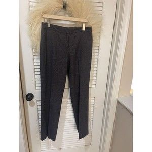 Pendleton Woolen Mills Women's 100% Virgin Wool Gray Black Pants Size 8 Pockets